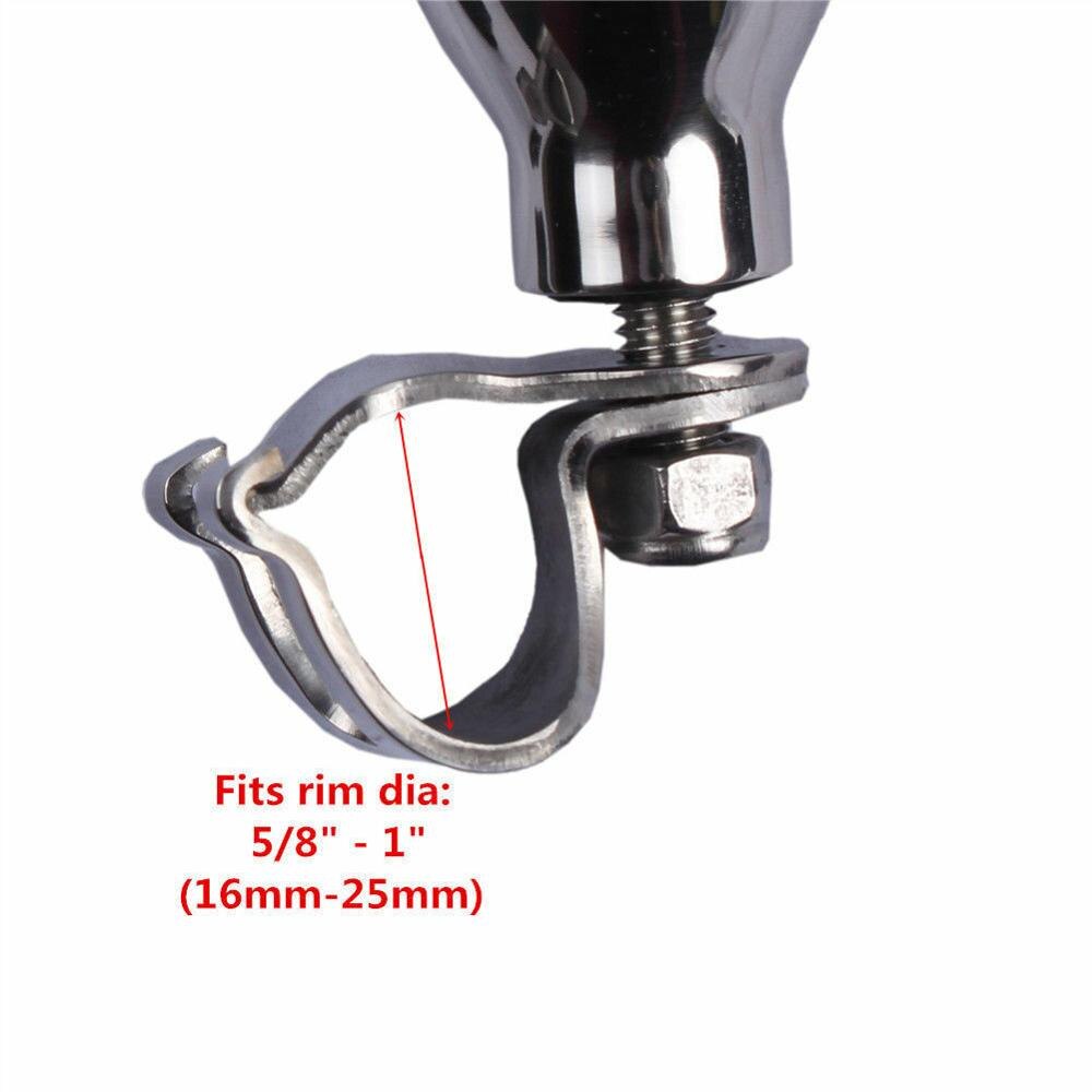 Perilla de volante de acero inoxidable para barco, ajuste de llanta, diámetro de 5/8 "-1", perilla de manicura