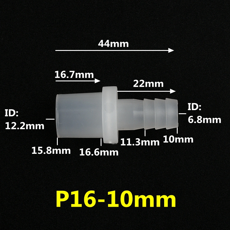 3-200 sztuk płaskie 9.5 ~ 20mm do 8 ~ 10mm PP złącza Fish Tank złączki do węży rura akwariowa stawy ogrodowe złącza wodne