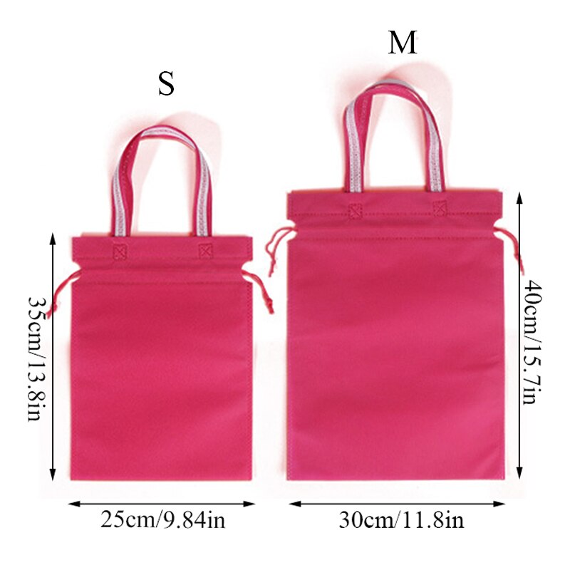 Niet-geweven Draagbare Schoenen Bag Stofdicht Dubbele Trekkoord Milieu Zak Boodschappentassen Sport Tassen Herbruikbare Organizer Verpakking