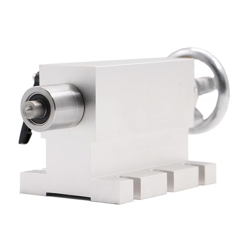 Tailstock Movable Optional Base / Three Heads Tailstock work with Rotary/ A/4th Axis For CNC Engravin Machine: TS-02