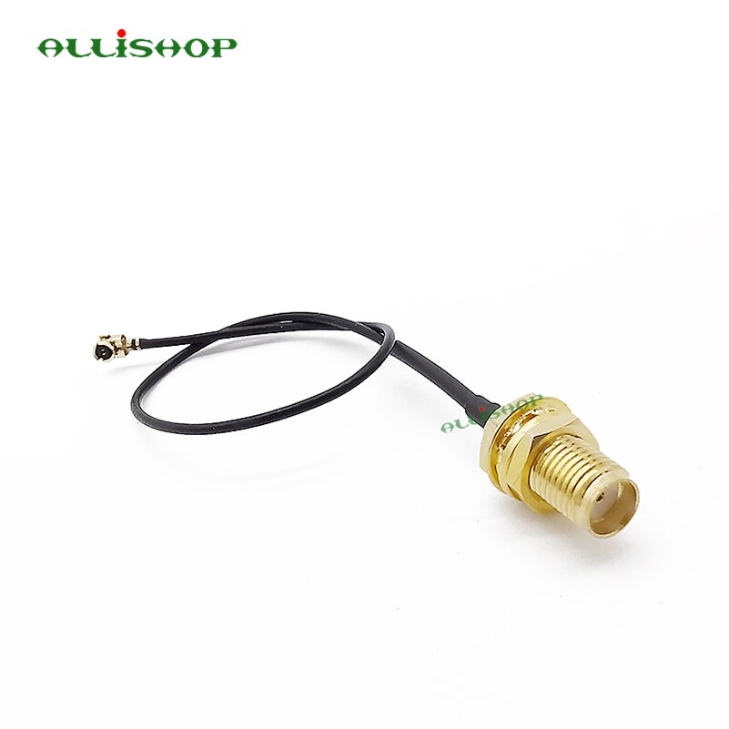 ALLiSHOP sma pigtail SMA female socket jack to U.FL IPX connector 1.13 cable pigtail for Wifi router phone wireless AP PCI