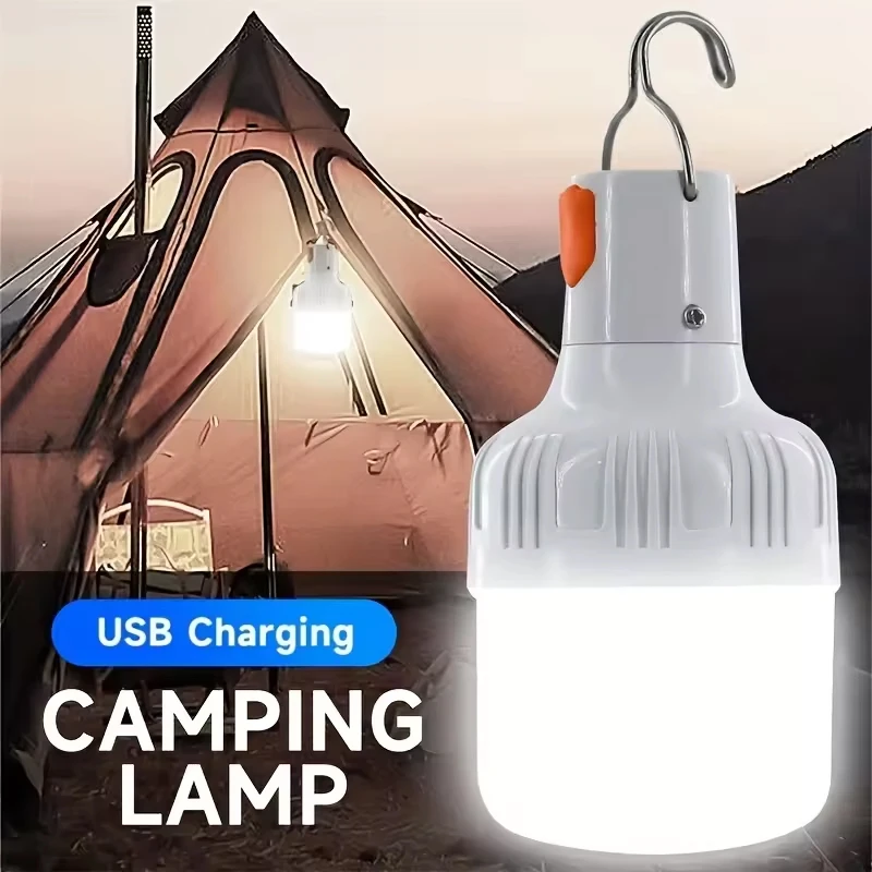 USB Oplaadbare LED Noodlantaarn 30W 60W 100W 3 Modus Buitenverlichting Duurzame Draagbare LED Lampen voor Camping Vissen