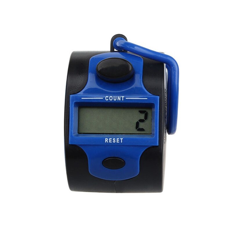 5 Digit Electronic LCD Digital Hand Tally Plastic Counter Hand Tally Counter --M25: Blue