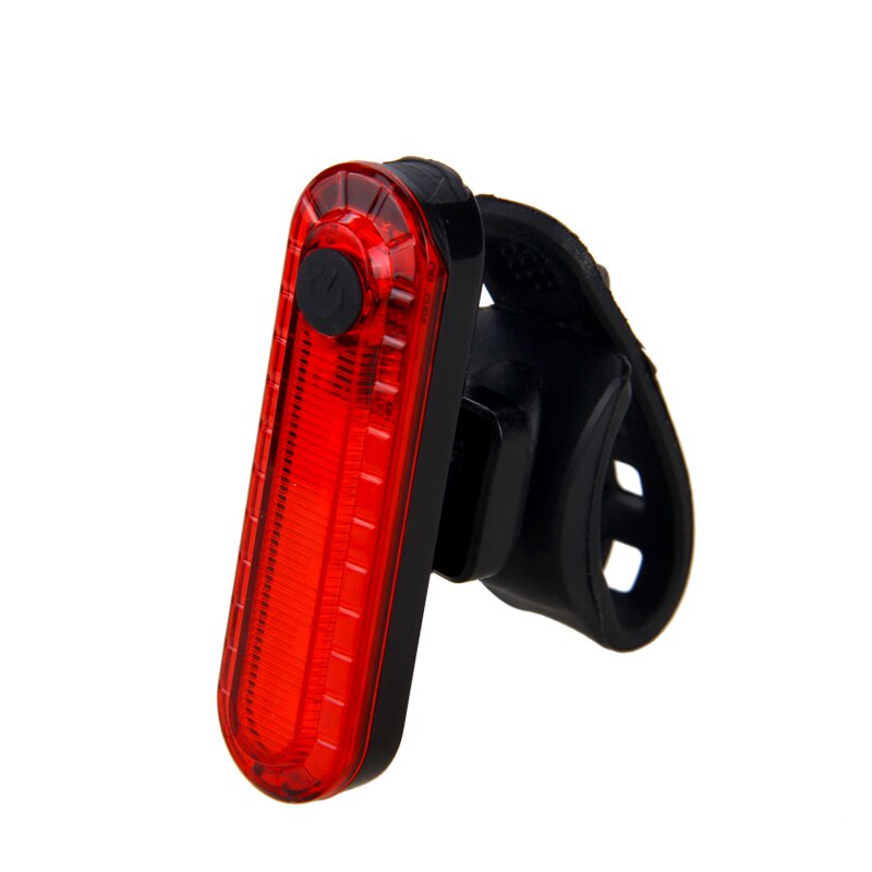 Mini Bike Rear Lamp USB Rechargeable Bicycle Taillight Safety Warning MTB 5 Red LED Cycling Light Saddle Rear Torch: 1 Red Light