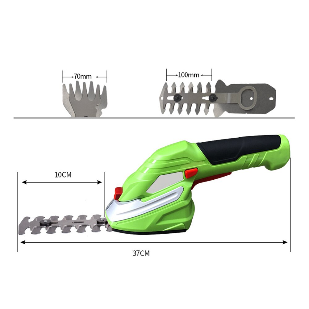 2 in 1 Cordless Rechargeable Garden Grass Hedge Branch Trimmer Pruning Tool
