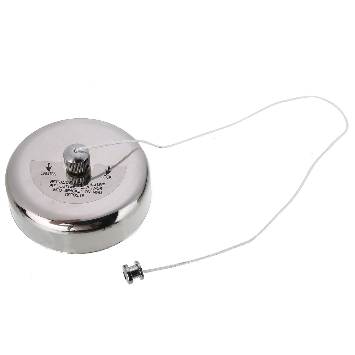 2.5M Retractable Stainless Steel Clothes Line Wall Mounted Laundry Clothesline Dryer Hanger Indoor Clothes Rope Drying Rack