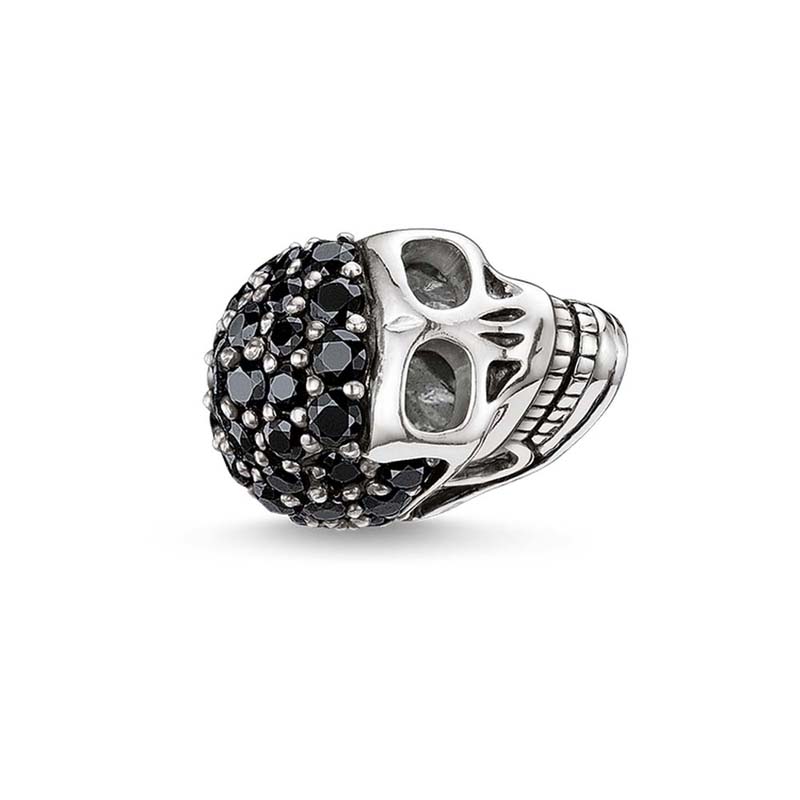 Koraliki Fleur-de-lis Lily Skull, 2019 Rebel Street Beads Pasuje do bransoletki Europa Naszyjnik Karma Charms Biżuteria Akcesoria: Naturalny kolor