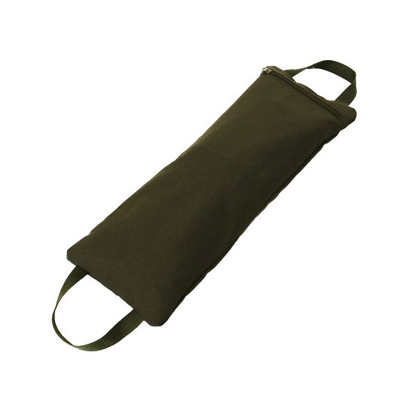 Foldable Filled Yoga Sandbag with Two Handle for Yoga Weights and Resistance Y4UB: Army Green