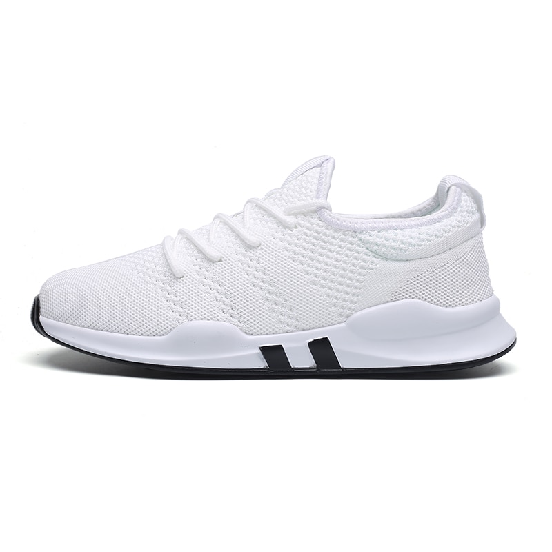 Hvide sneakers mænd tennissko billige slidstærke sportssko tenis masculino mesh åndbart jogging fitness fodtøj til mænd