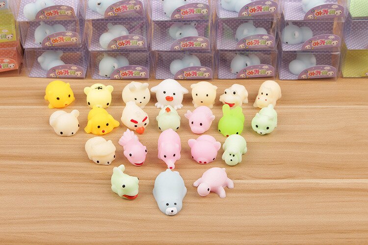 Novelty Fun Squishy Soft Cute Luminous Mochi Squishy Cat Squeeze Healing Fun Kids Kawaii Toy Stress Reliever Decor Kids