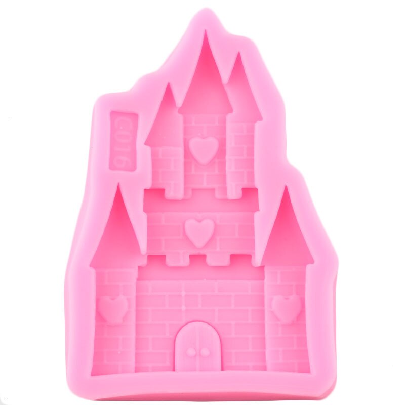 Prinses Kasteel Fondant Mallen 3D Huis Silicone Mold Baby Party Cake Decorating Gereedschap Snoep Klei Chocolade Gumpaste Mallen