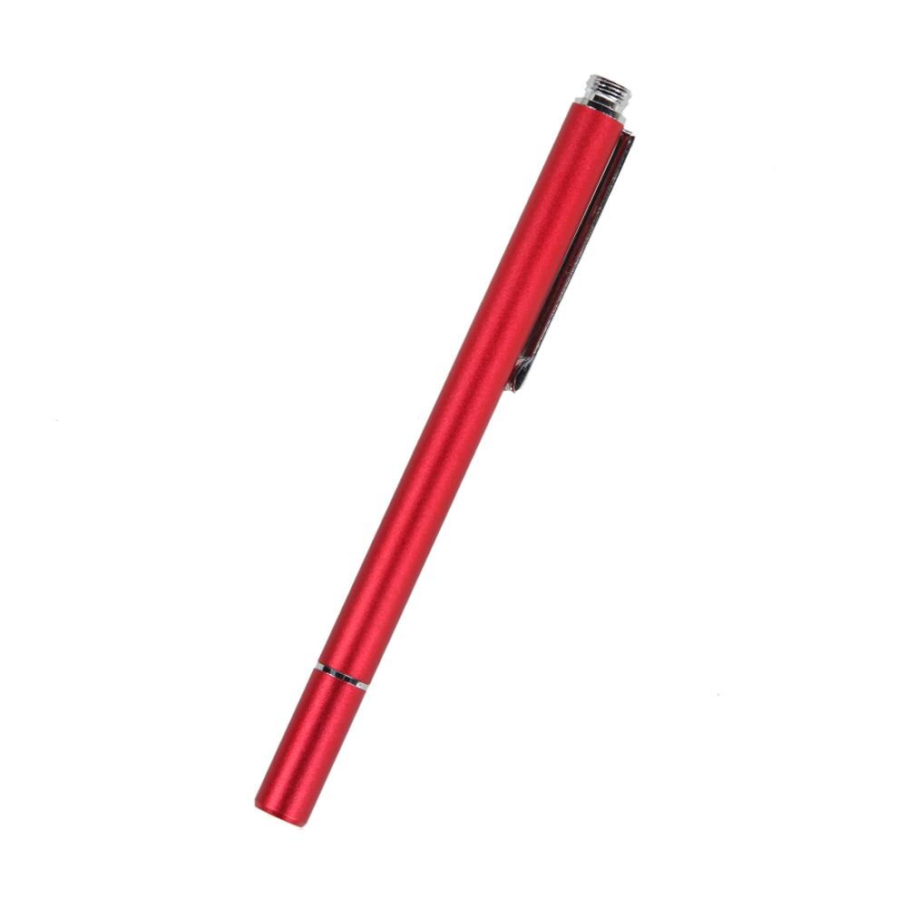 Tablet stylus penna fin spets rund tunn spets kapacitiv stylus penna surfplatta pekskärm pennor för iphone ipad samsung: Röd