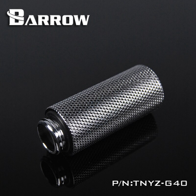 Barrow TNYZ-G40, 40 Mm Man-vrouw Extender Fittingen, G1/4 Man-vrouw Waterkoeling Fittingen: Silver