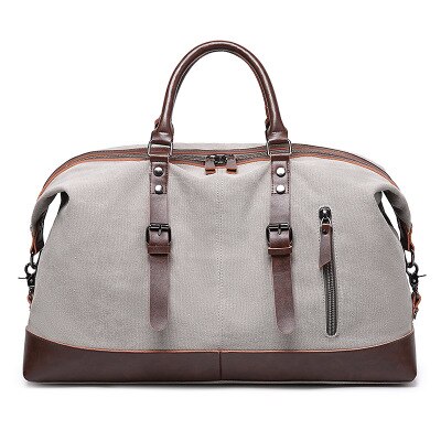 Wilden Bequem männer Leinwand Reisetasche Multifunktions Gepäck Lagerung Taschen Schulter Bote Große Kapazität Boston Tote: aus-Weiß