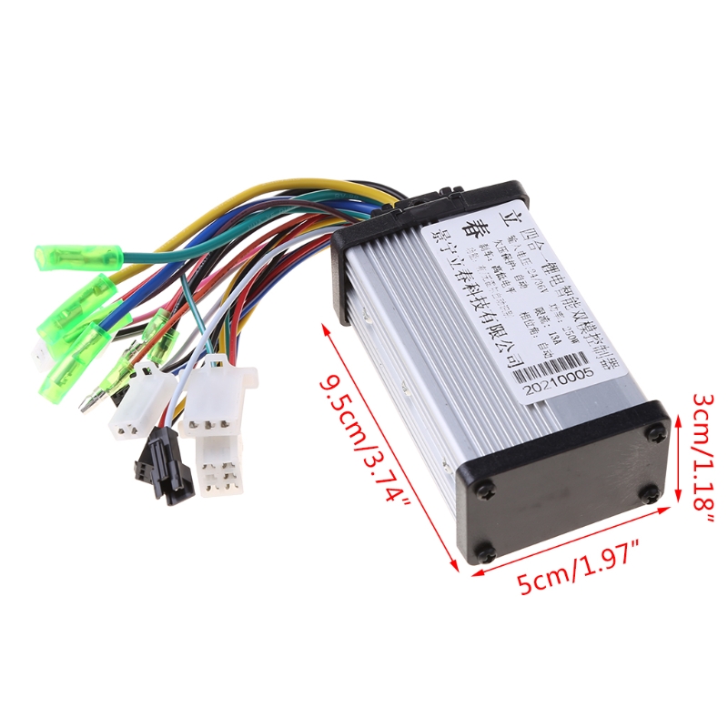 DC 24/36V 250W regulador sin escobillas controlador de velocidad Scooter e-bike Motor eléctrico
