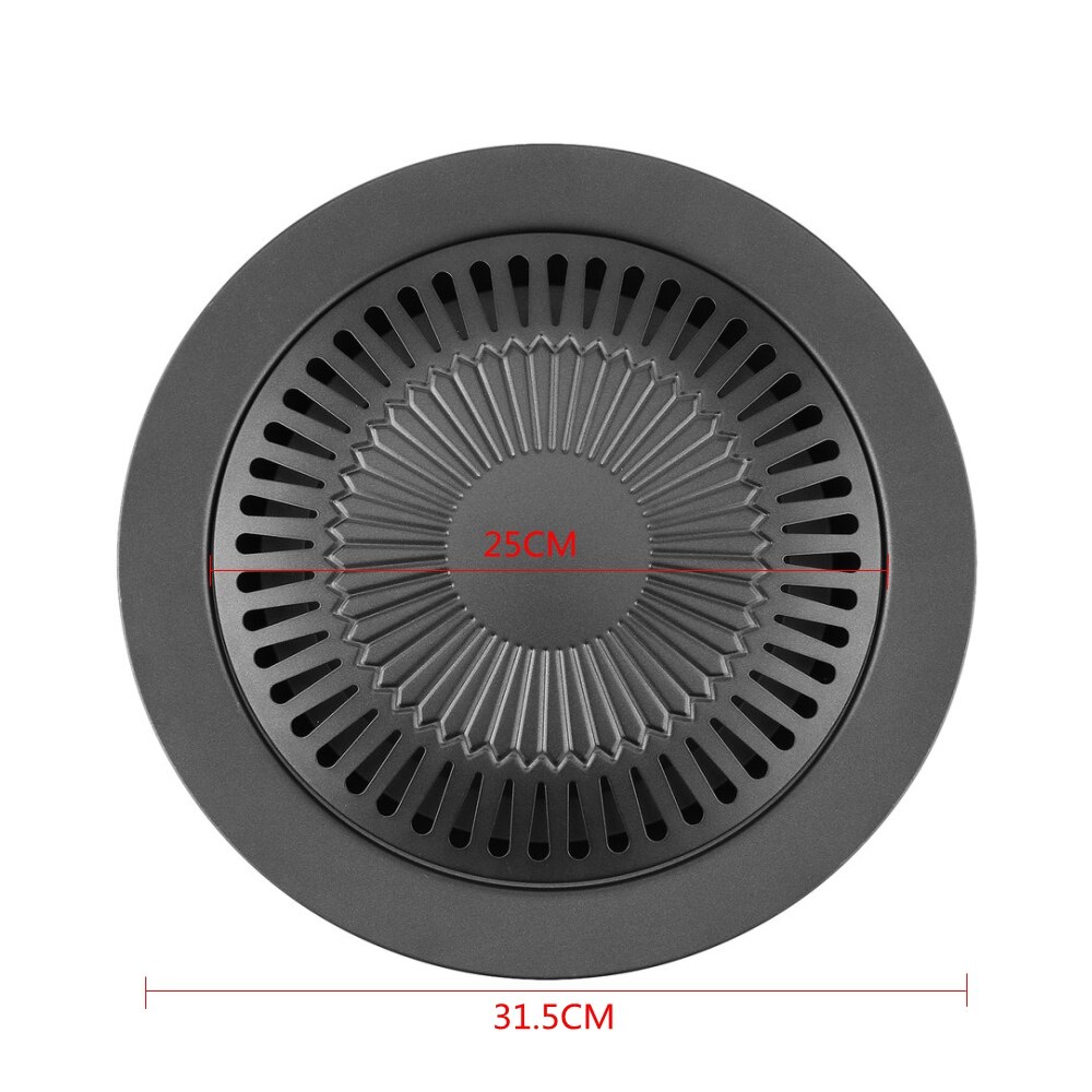 Draagbare Koreaanse Barbecue Lade Outdoor Rookloze Barbecue Grill Anti-aanbak Pan