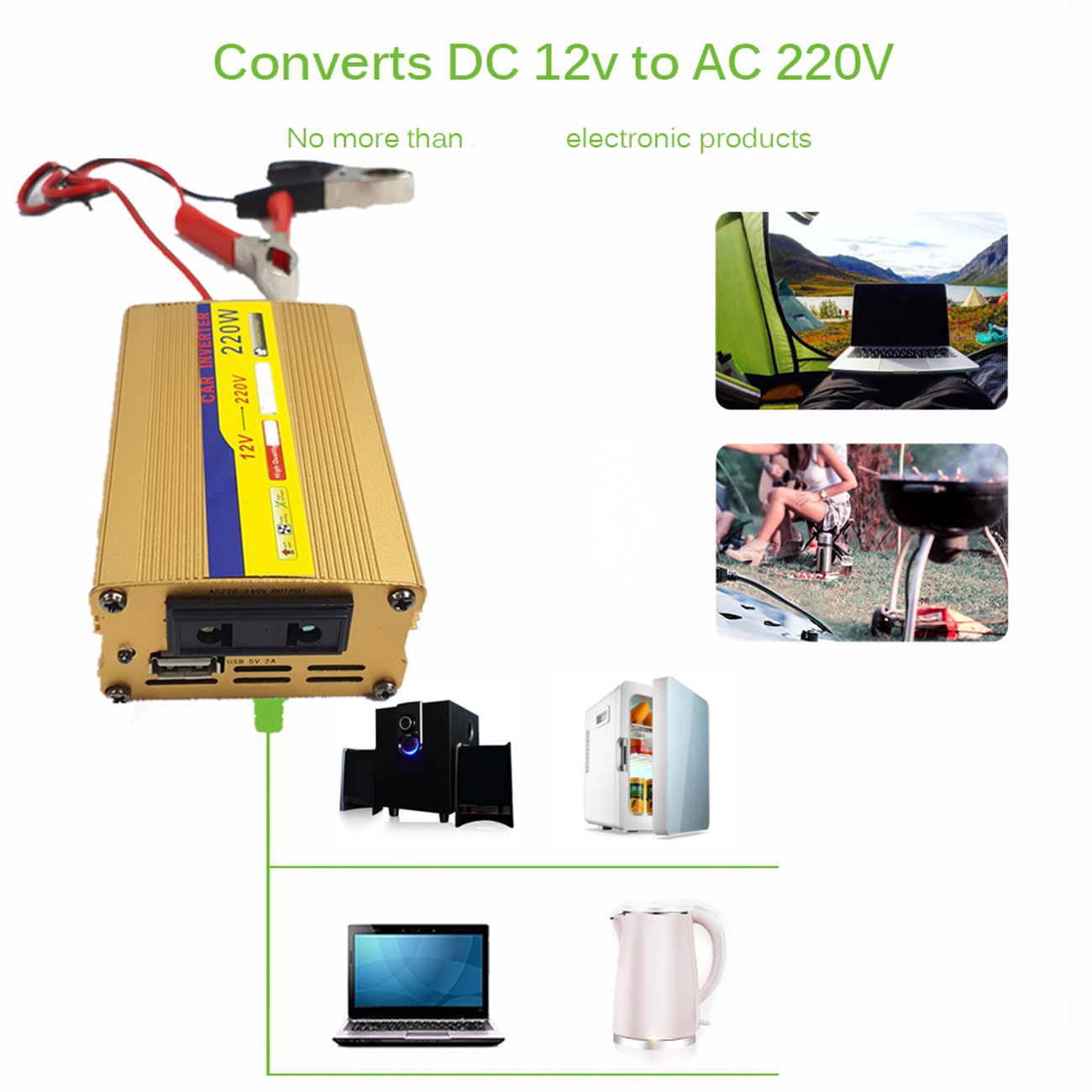 Solar Panel System 220V 30W Solar Panel + 220W Inverter + 60A MPPT Controller Inverter Solar Power System USB For Power Charging