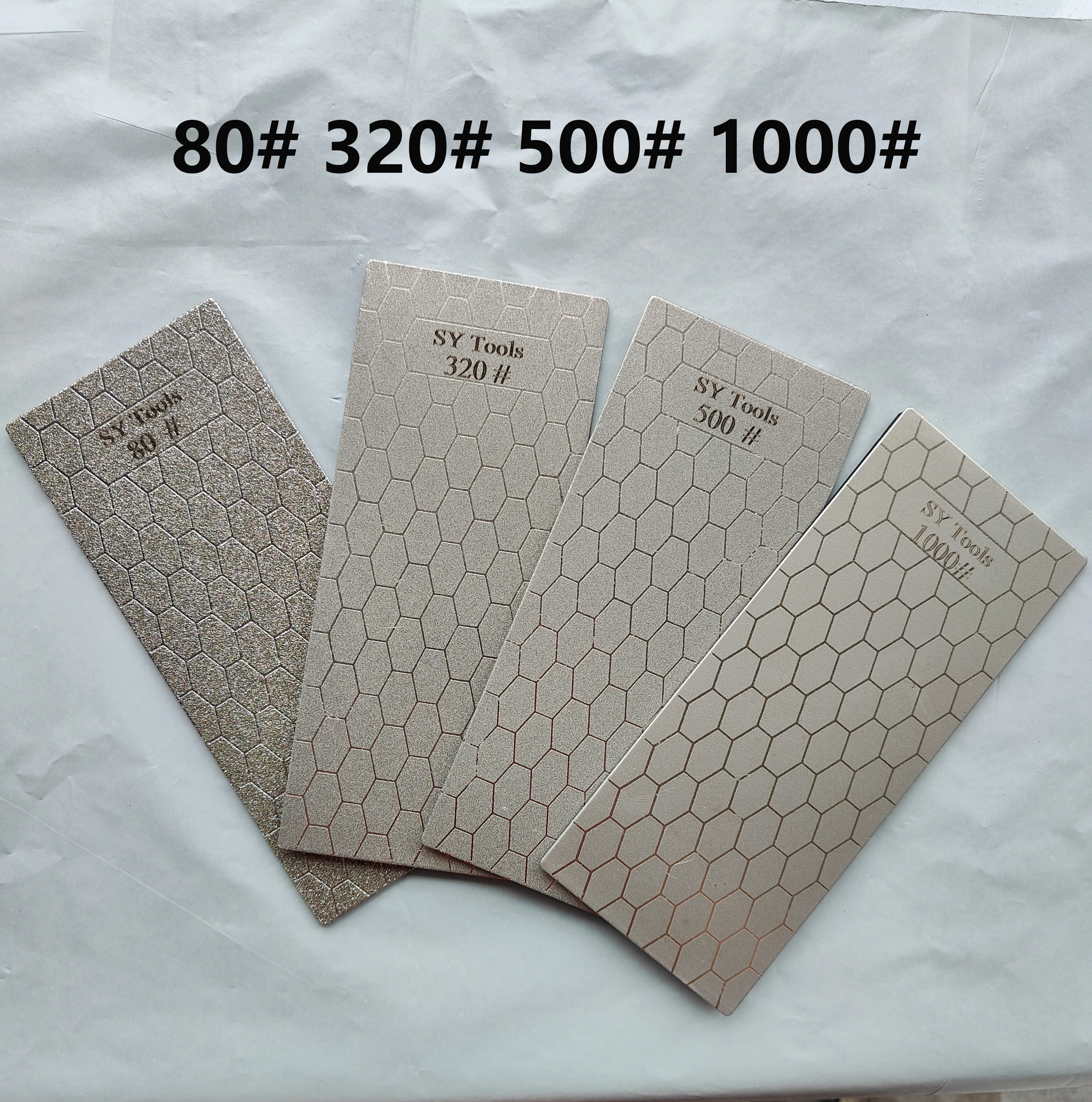 Juegos de piedras de afilar de diamante, sistema de afilado de cuchillos de diamante, herramientas de cuchillos de cocina para exteriores, piedra de afilar: Rojo