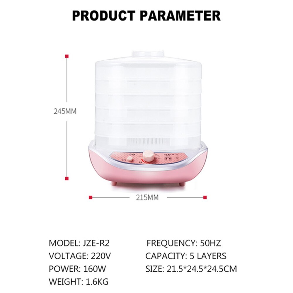 Dried fruit machine small household dehydration machine fruit and vegetable drying food air dryer