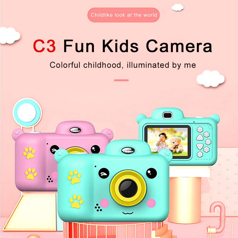 Kids Camera Waterdicht 1080P Camera Video Speelgoed Kids Cartoon Leuke Camera Fotografie Kids