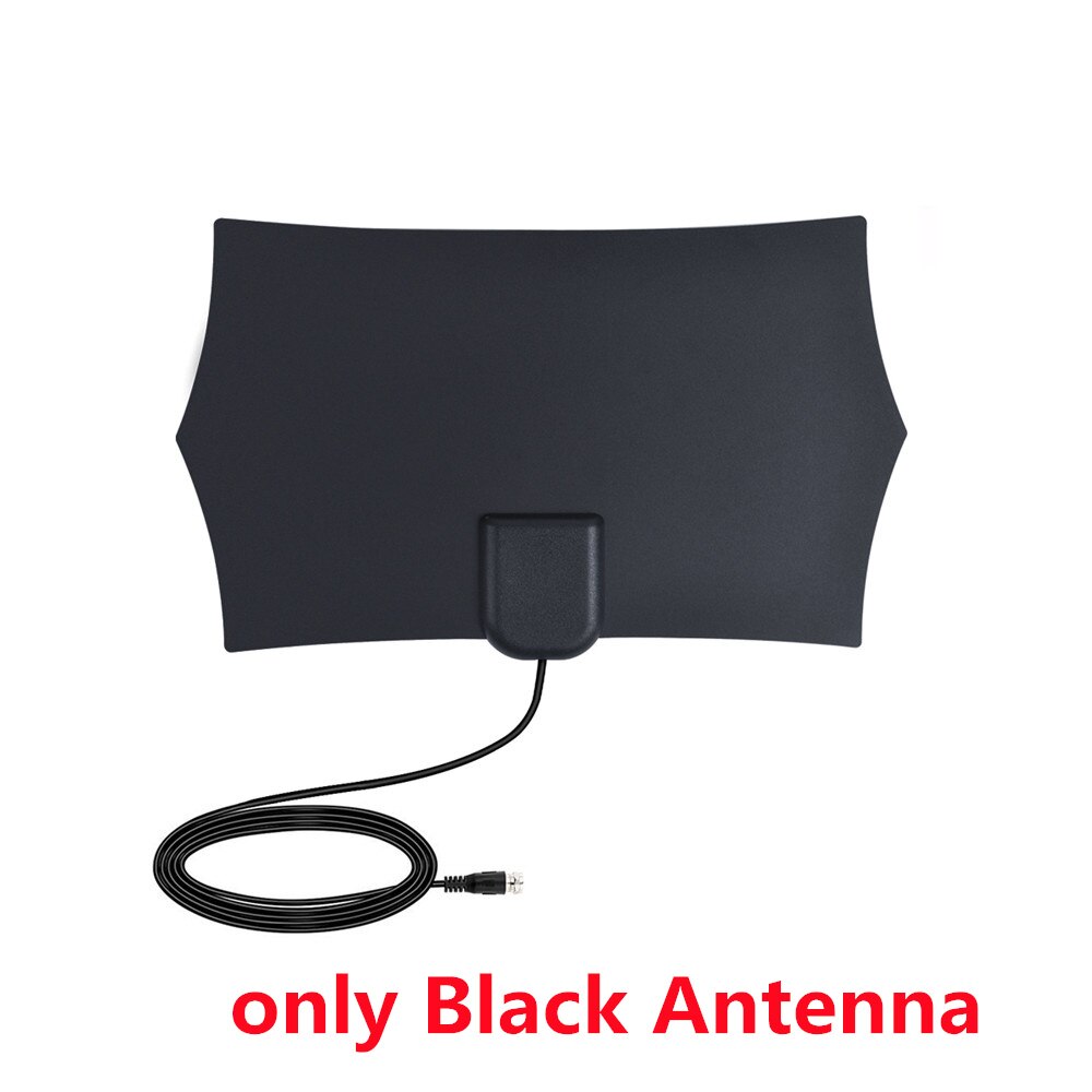 TV Stick 300 Mile Gamma Digitale HD 4K TV Antenna Indoor HDTV 1080P Ricevitore di Segnale Digitale Amplificatore Per VHF UHF: Black Antenna