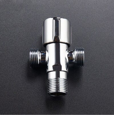 Baderomsutstyr trekant treveis vinkelventil toalett bidet shattaf avleder lik t-ledd fyllingsventil t-adapter: 1