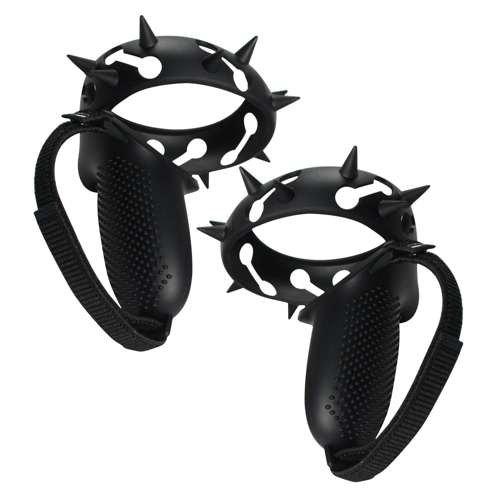 Hand Grip Cover For Oculus Quest 2 VR Touch Controller Case Handle Sleeve Protective Cover Strap For Oculus Quest 2 Accessories: Black 3