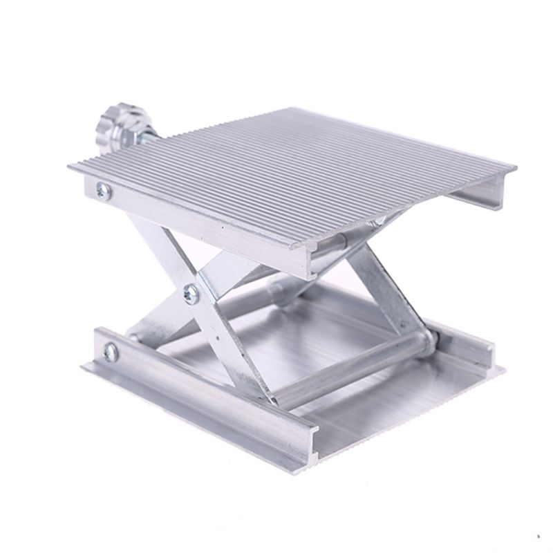 Stainless Steel Adjustable Lift Table Woodworking Engraving Lab Lifting Stand Rack Lift Platform