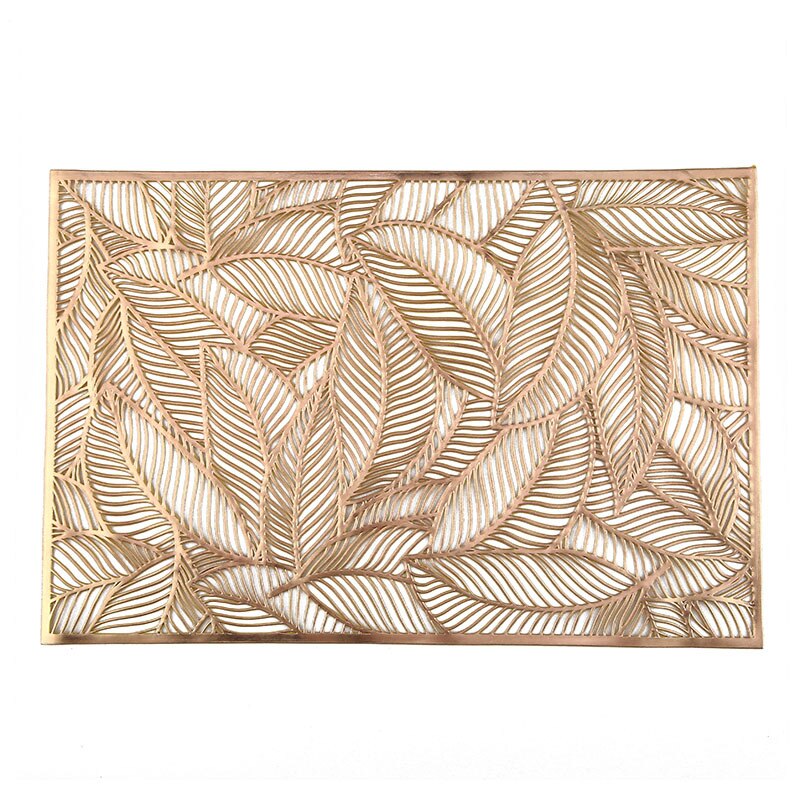 Napperon en PVC motif géométrique, Style Hibiscus fleur antidérapant résistant à la chaleur, utilisation quotidienne, décoration de table à manger, tapis de pique-nique sous-plat