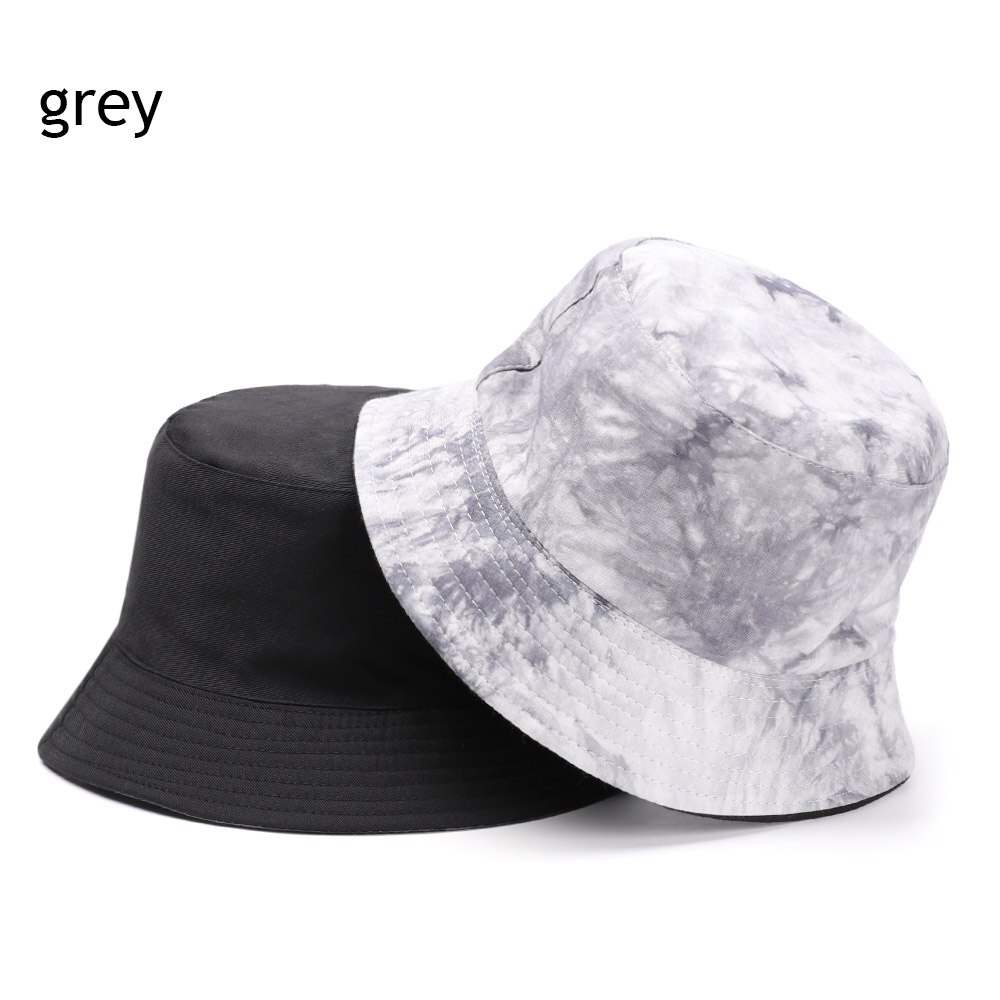 Canvas Foldable Double-Sided Fisherman Cap Women Men Outdoor Sunscreen Hat Coconut Bucket Hat: 2