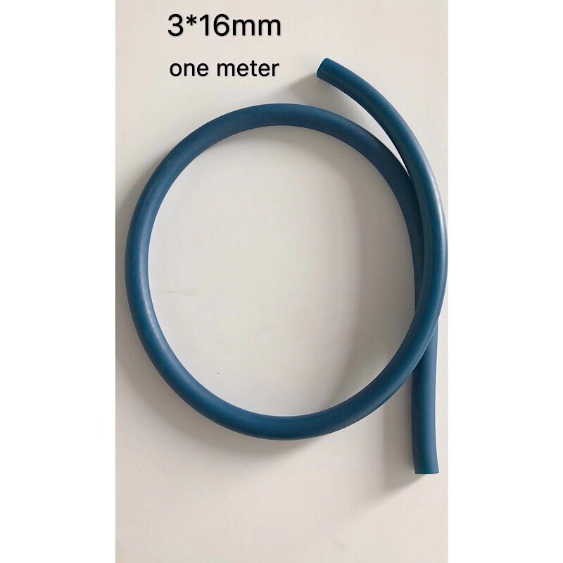 TSMC, tubo de látex de caucho de 5/8 "para pesca submarina, 14mm, 16mm, 18mm, tubo de goma natural de látex puro, accesorios de banda de látex: 16mm blue