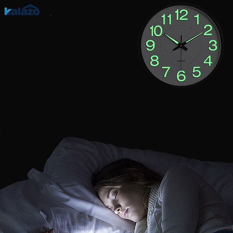 Reloj de pared de Blanco luminoso en 3d, reloj de cuarzo con escondite secreto, reloj colgante de cuarzo para habitaciones de niños, reloj colgante Wandklok W