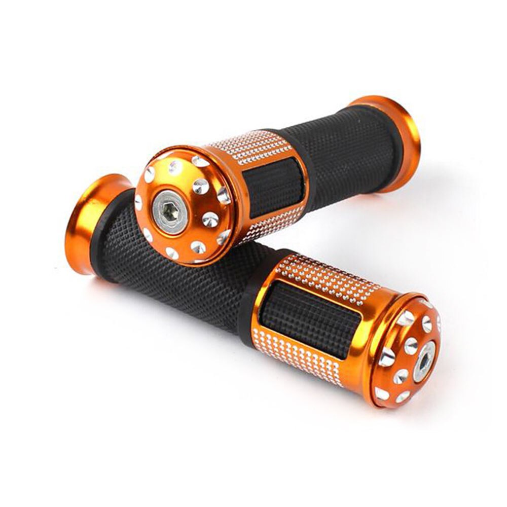 Motorcycle Anti-slip Handlebar Rubber Hand Grips Cover Modified Handle For Motorbike Motocross Dirt Bike Handle Covers: gold