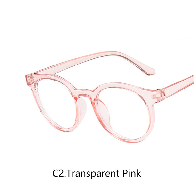 Gafas de bloqueo redondas para niños y niñas, lentes con filtro de Blu-ray, a la: c2Pink