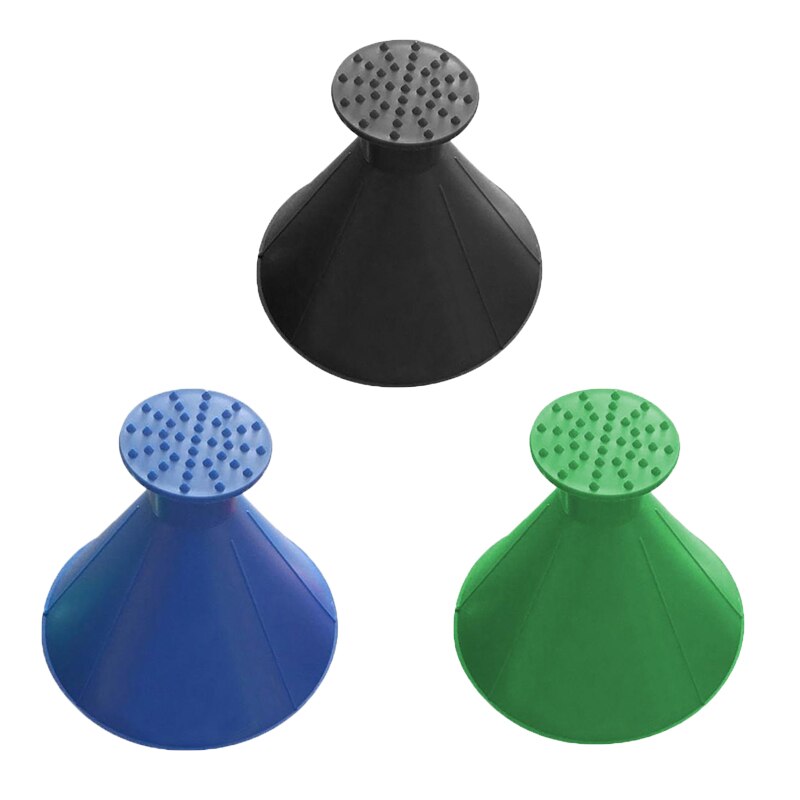 1/3Pcs Magic Auto Ijskrabber Auto Venster Kegel Schraper Trechter Sneeuw Remover Apparaat Auto Voorruit Borstel voor Sneeuw Schoonmaken Tool: Paars