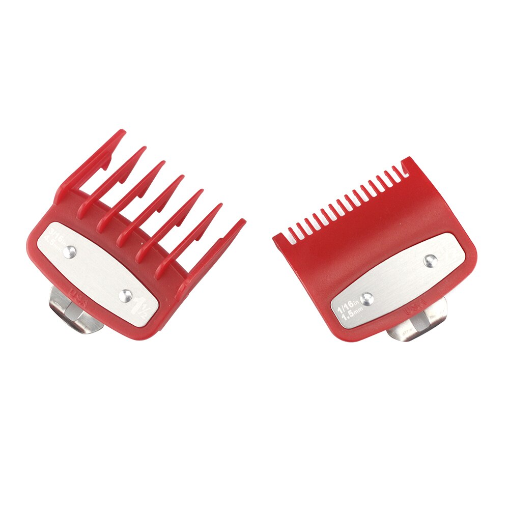 Clipper Kit Combs For Wahl Clipper Electric Clipper Guide Comb Barber Accessories Hair Trimmer Guards Limit Combs: Red