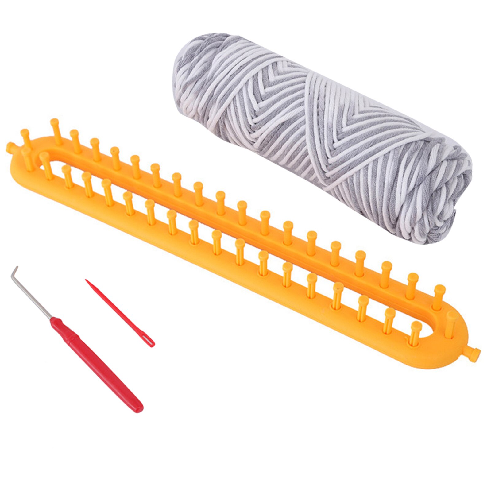 Winter DIY Knitting Kit Needlework Classical Knitter Wool Scarf Shawl Hand Weaving Tools Handmade Lazy Tools for Beginners I88