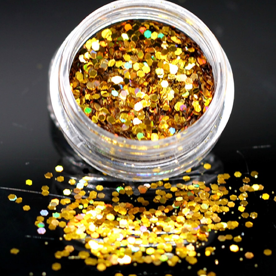 1 ask röd holografiska paljetter glitter skimmer diamant 12 färger ögon glänsande hud highlighter ansikte kropp glitter festival makeup  #05