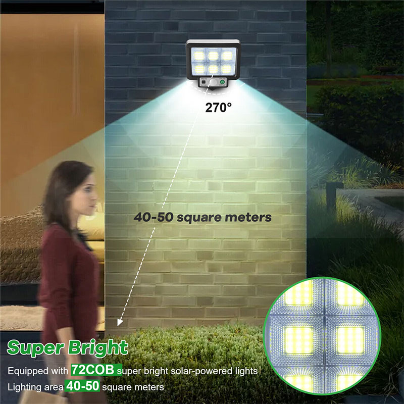 LED Solar Split Wand Lampe Bewegungsmelder Sonnenlicht Licht 3-Modus Im Freien Wasserdichte Notfall Straße Garten Sicherheit Dekor Lampe