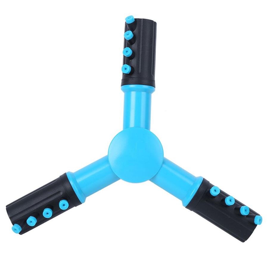 G1/2 Inch Plastic Sprinkler Head 3 Arm Rotating Sprinkler Head Movable Irrigation Nozzle Garden Lawn Garden Watering Supplies