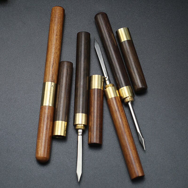 Brechen Neugierigen Tee Ziegel Professionelle Werkzeug Sandelholz Tee Messer Nadel Holen mit Holz Griff Puer Tee Werkzeuge Kegel Tee Messer