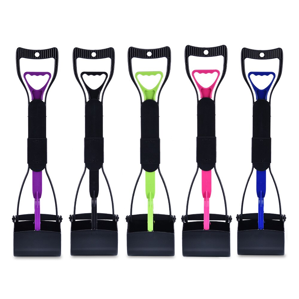 60cm Length Pet Pooper Scooper Long Handle Dog Cat Waste Picker Jaw Poop Scoop Pick Up Clean Waste Cleaning Tools