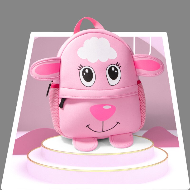Leuke Kid Peuter Schooltassen Rugzak Kleuterschool Kinderen Meisjes Jongens Schooltas 3D Cartoon Dier Zak: Small Goat