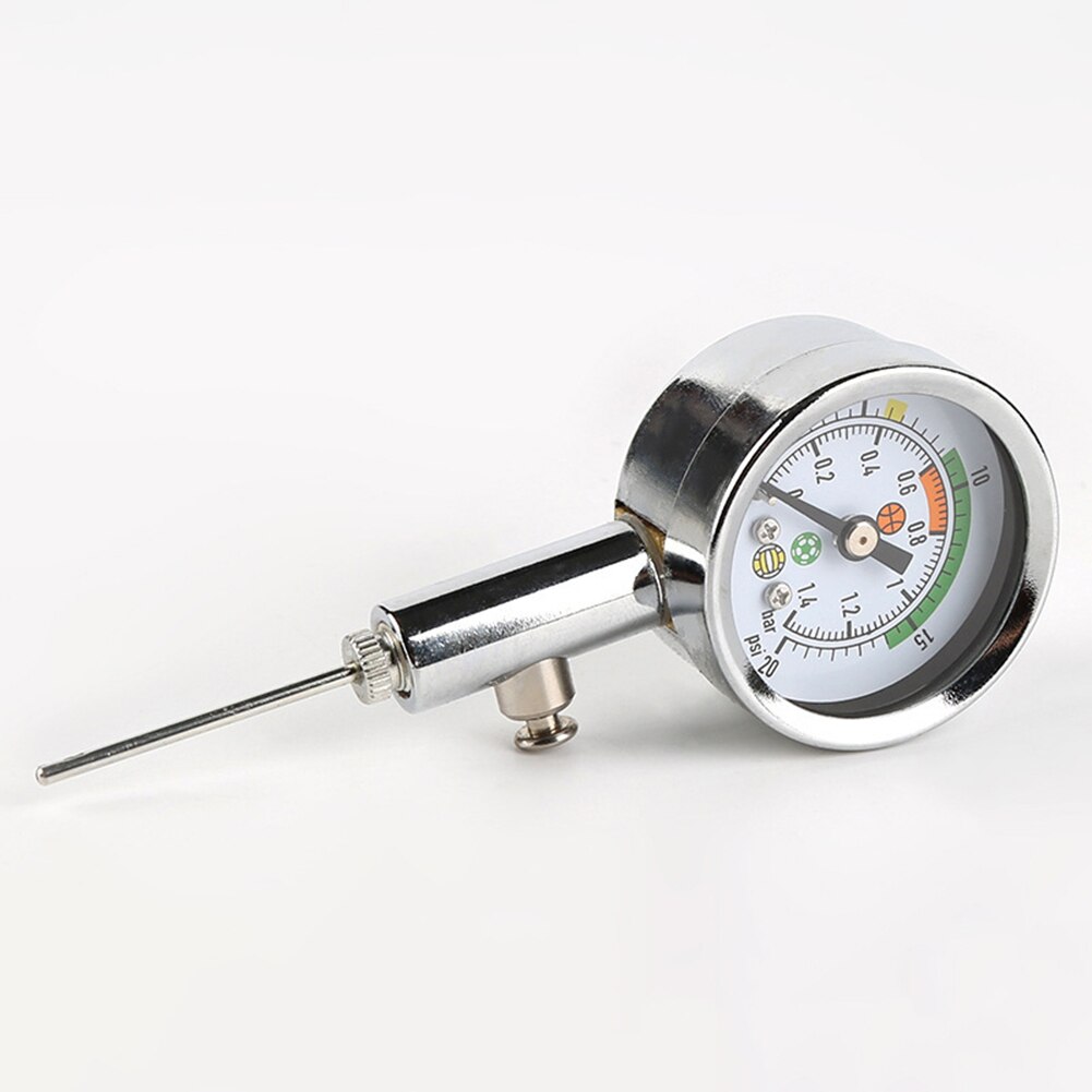 Air Pressure Gauge for Balls Soccer Ball Pressure Gauge Air Watch Football Volleyball Basketball Stainless Steel Barometers