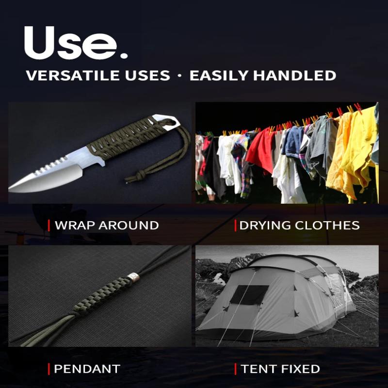 Cuerda de paracaídas 5 15 M 7 núcleos 550 4mm Paracord accesorios de Camping cordón de supervivencia accesorios de tienda de senderismo cuerda de pulsera DIY