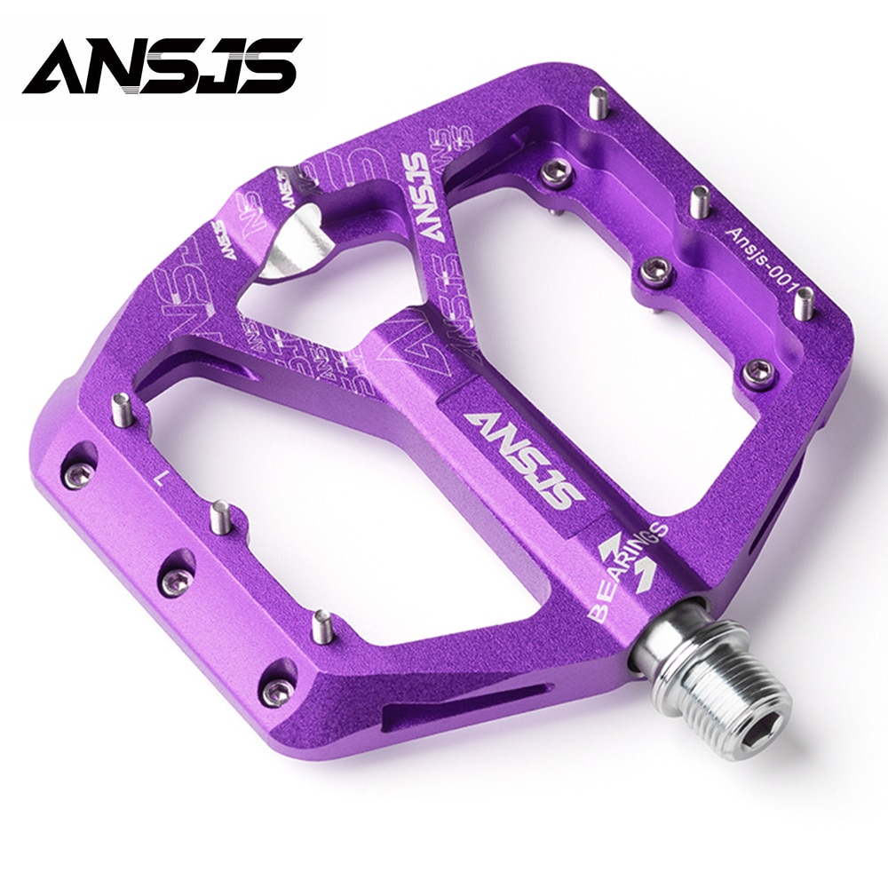 ANSJS Nicht-Slip Mountainbike Pedale, ultra Starke Bunte Cr-Mo CNC Gefräste 9/16 "3 Versiegelt Lager für Road BMX MTB Fixie Bike