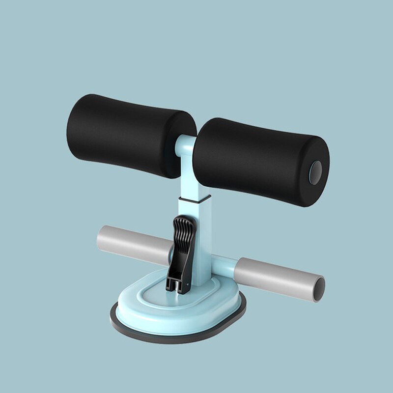 Sit Ups Assistant Device Indoor Fitness Sit-Up Exercise Bar Adjustable Padded Ankle Support Abdominal Muscle Training Tool: blue black