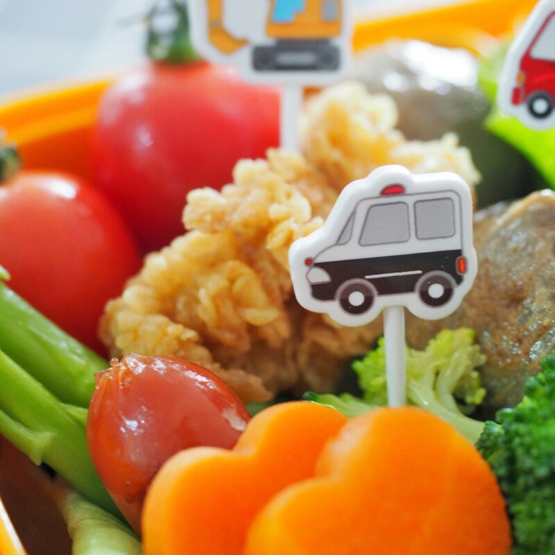 Mini palillos de plástico para fruta de coche, palillo de dientes de Japón, decoración de , para Halloween, aperitivos, tartas, postres, Bento