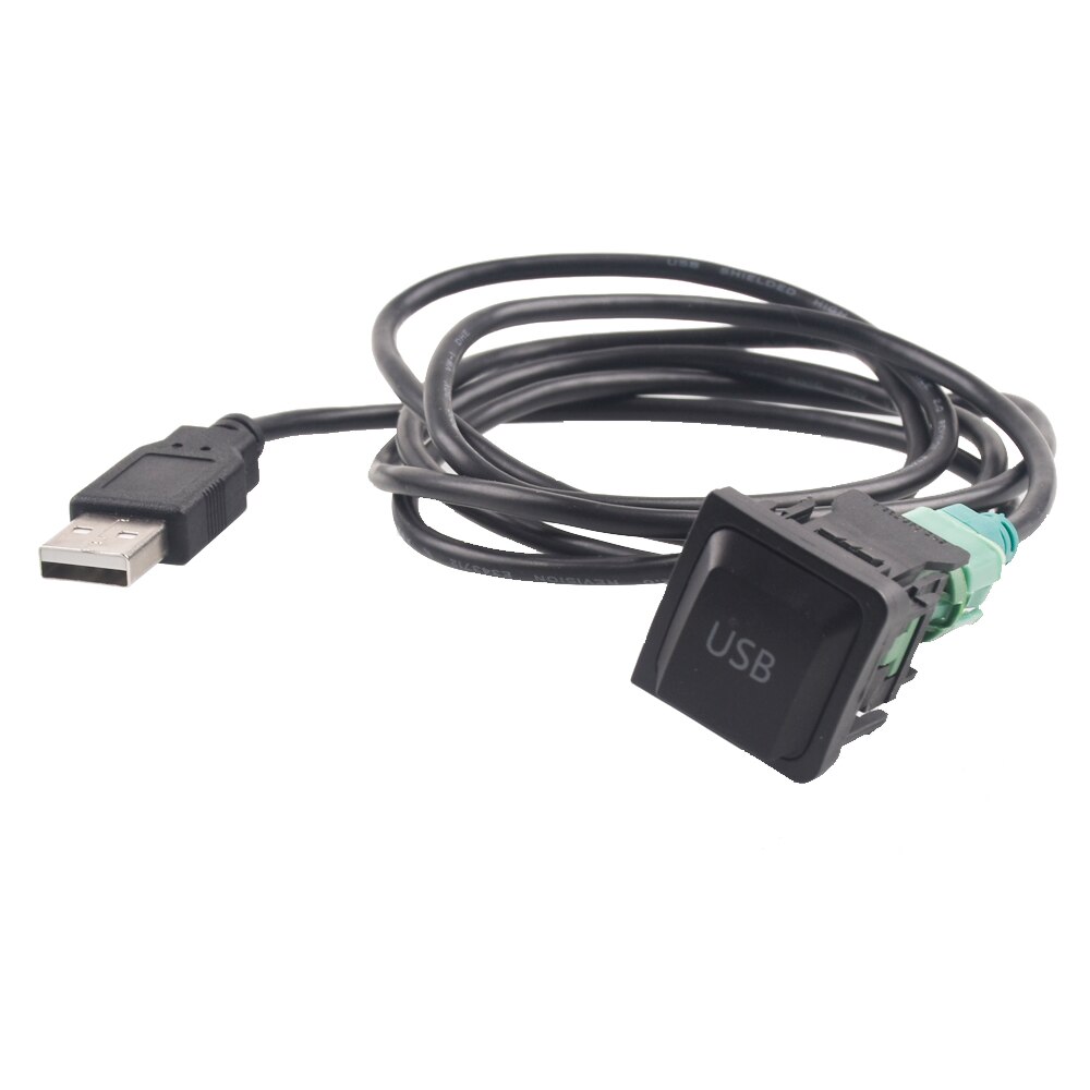 Auto USB schalter kabel AUX schalter Geschmack kabel für VW Passat B6 B7 Golf 6 Polo Bora CC RCD 510 RNS 315: Weiß