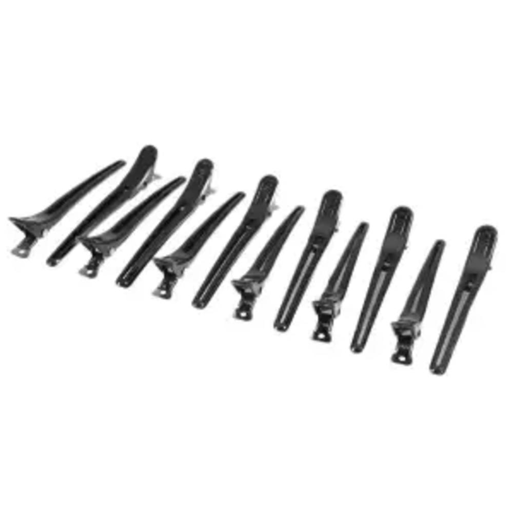 12 stk hårgrep klips frisør seksjonering klippeklemmer plast salong styling klips brosjer